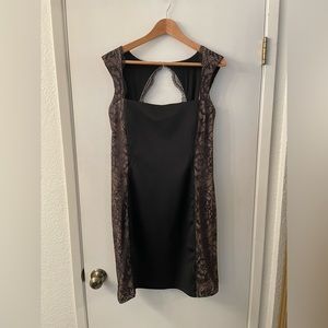 Black dress with lace side/back detail. Size 10
